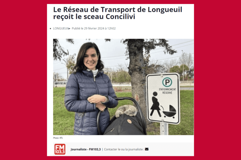 Le 103,3 FM souligne notre obtention du sceau Concilivi